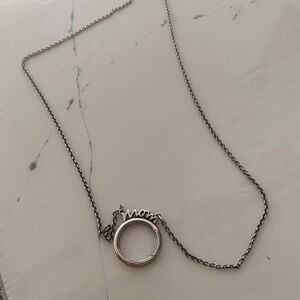 James Avery Silver 'Mom' Necklace